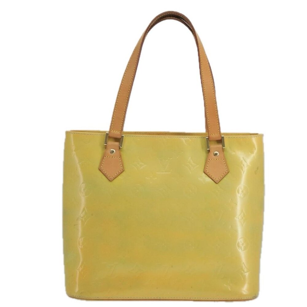 LOUIS VUITTON Monogram Vernis Houston Hand Bag Gris LV Auth - Picture 2 of 16